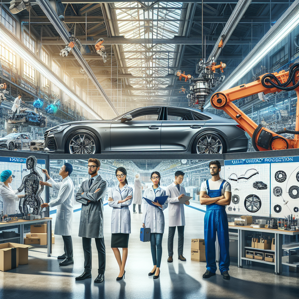 "Automobile manufacturing process with robotics and engineers — highlighting impact of Trump's auto import tariff on Indian mutual funds and auto sector stocks"